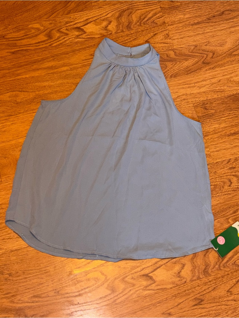 HALARA Sleeveless Mock Neck Women's Top in Light Blue